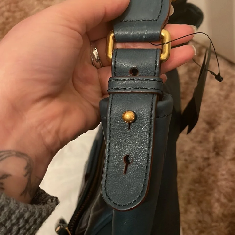 MARC BY MARC JACOBS- teal moto shoulder bag ✨NWT✨ - Picture 6 of 16